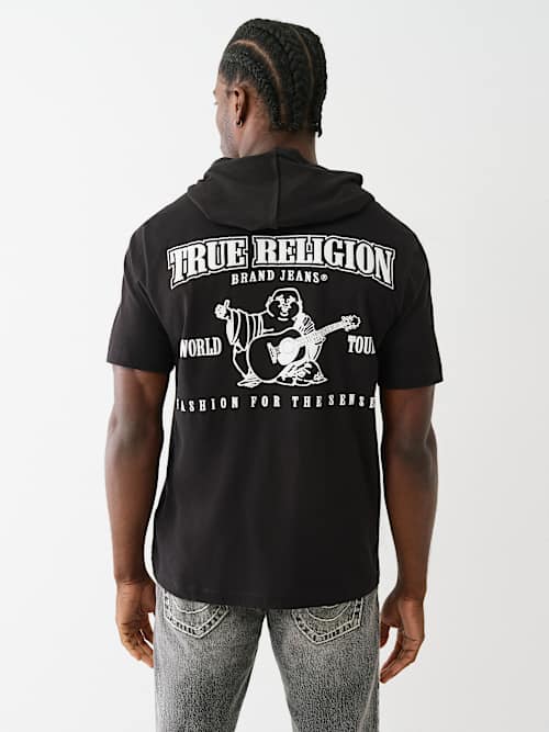 BUDDHA LOGO HOODED HEAVYWEIGHT TEE