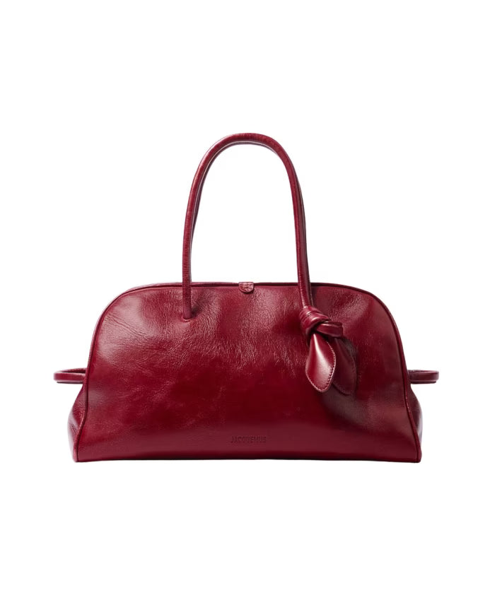 Burgundy Leather Travel Bag