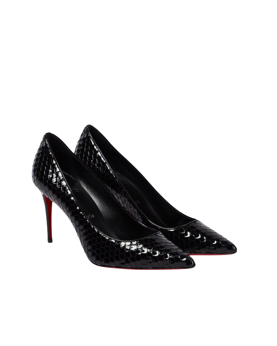 Kate embossed leather pumps