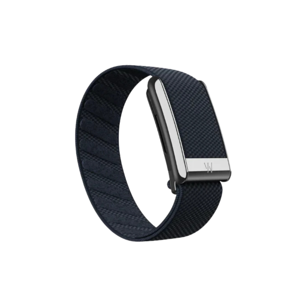 Whoop 5.0 Superknit Luxe Midnight with Titanium Band (12 Month Peak Subscription Included)