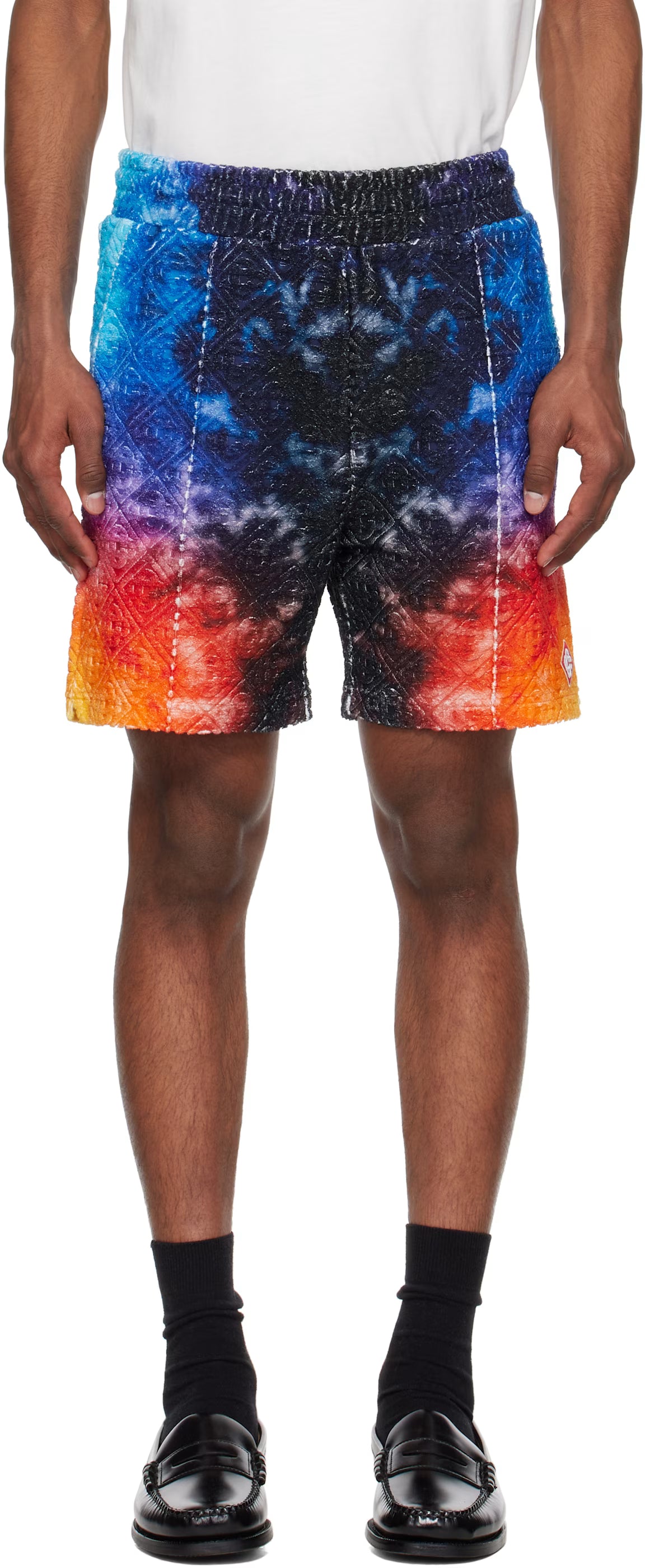 Multicolor Gradient Towelling Shorts