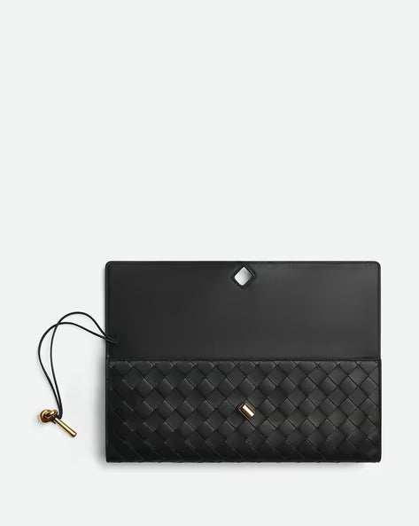 BOTTEGA VENETA Andiamo Top Handle Long Clutch