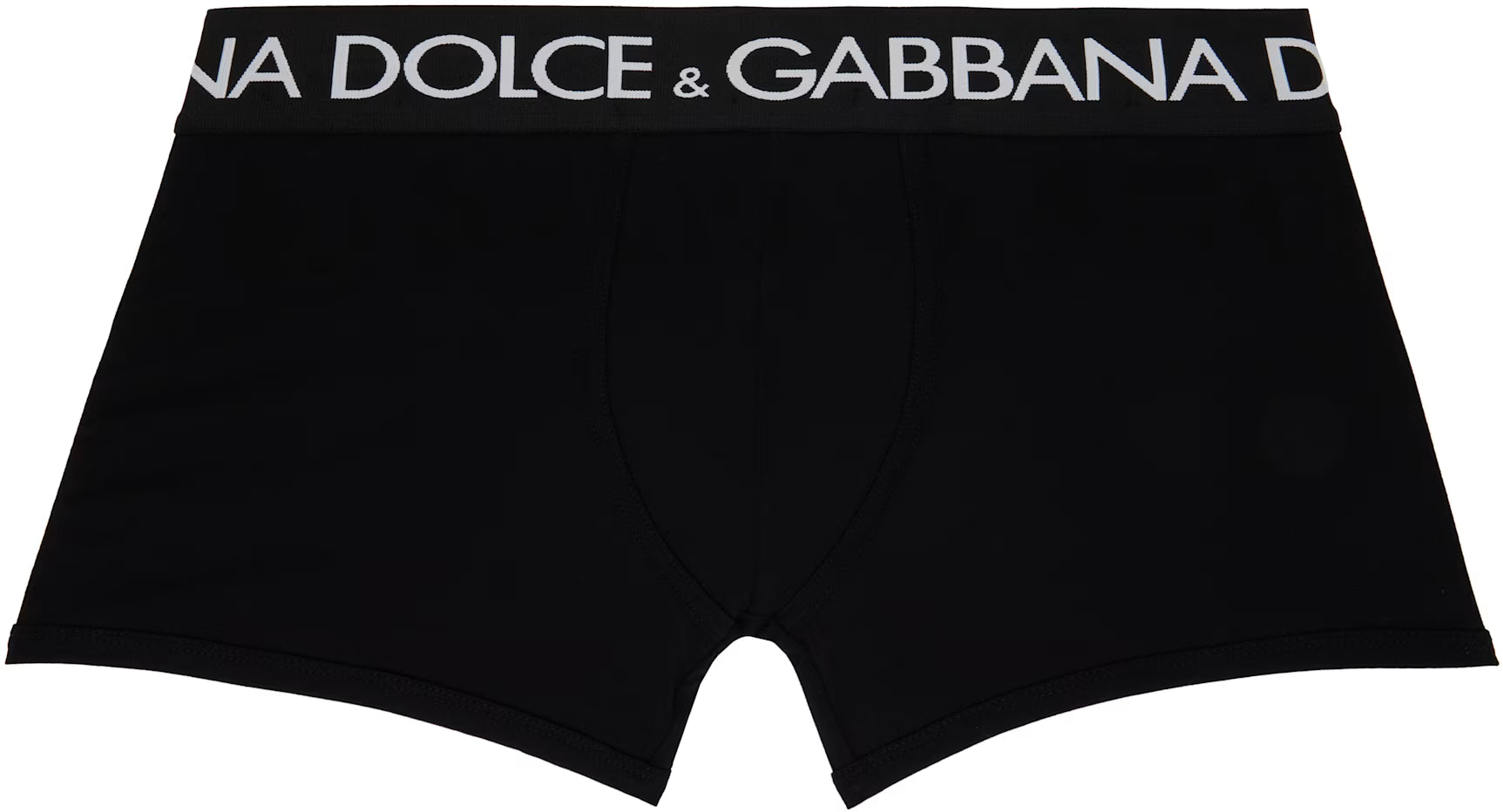 Dolce&Gabbana Two-Pack Black Cotton Jersey Boxers
