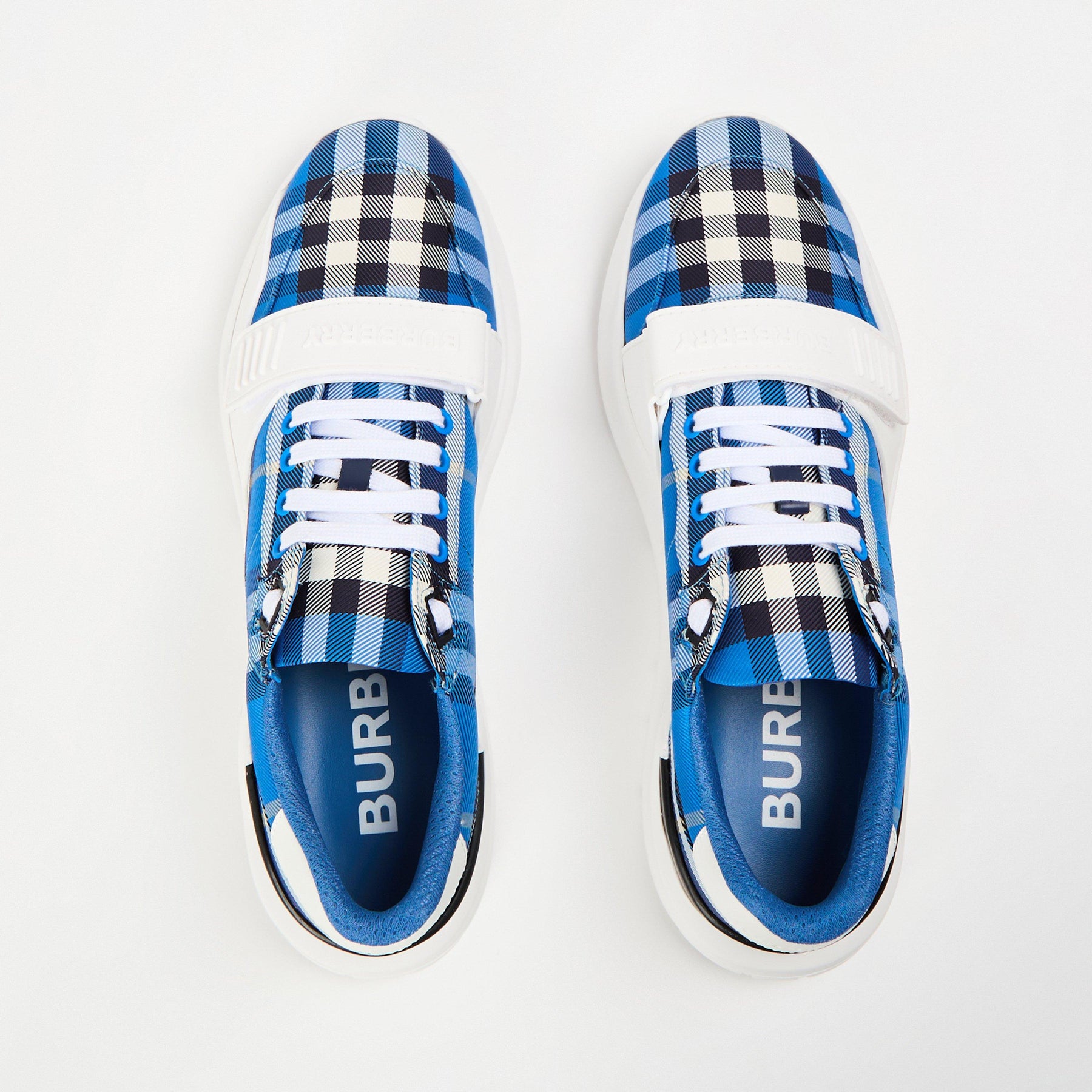 Men's Regis Check Cotton Trainers
