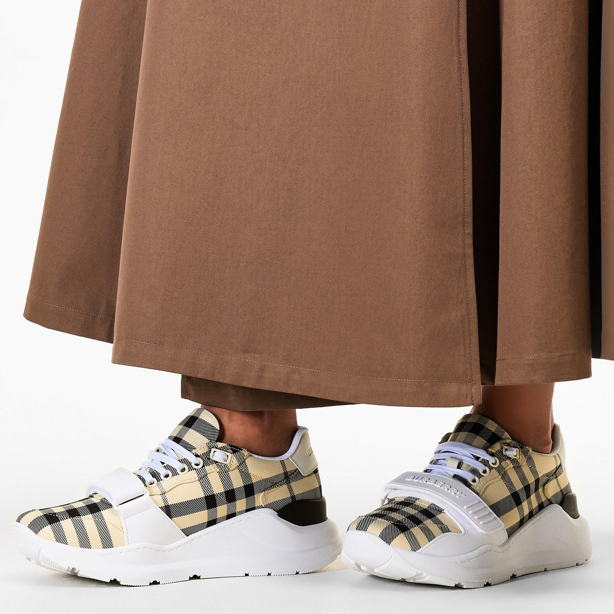 Check Cotton New Regis Trainers
