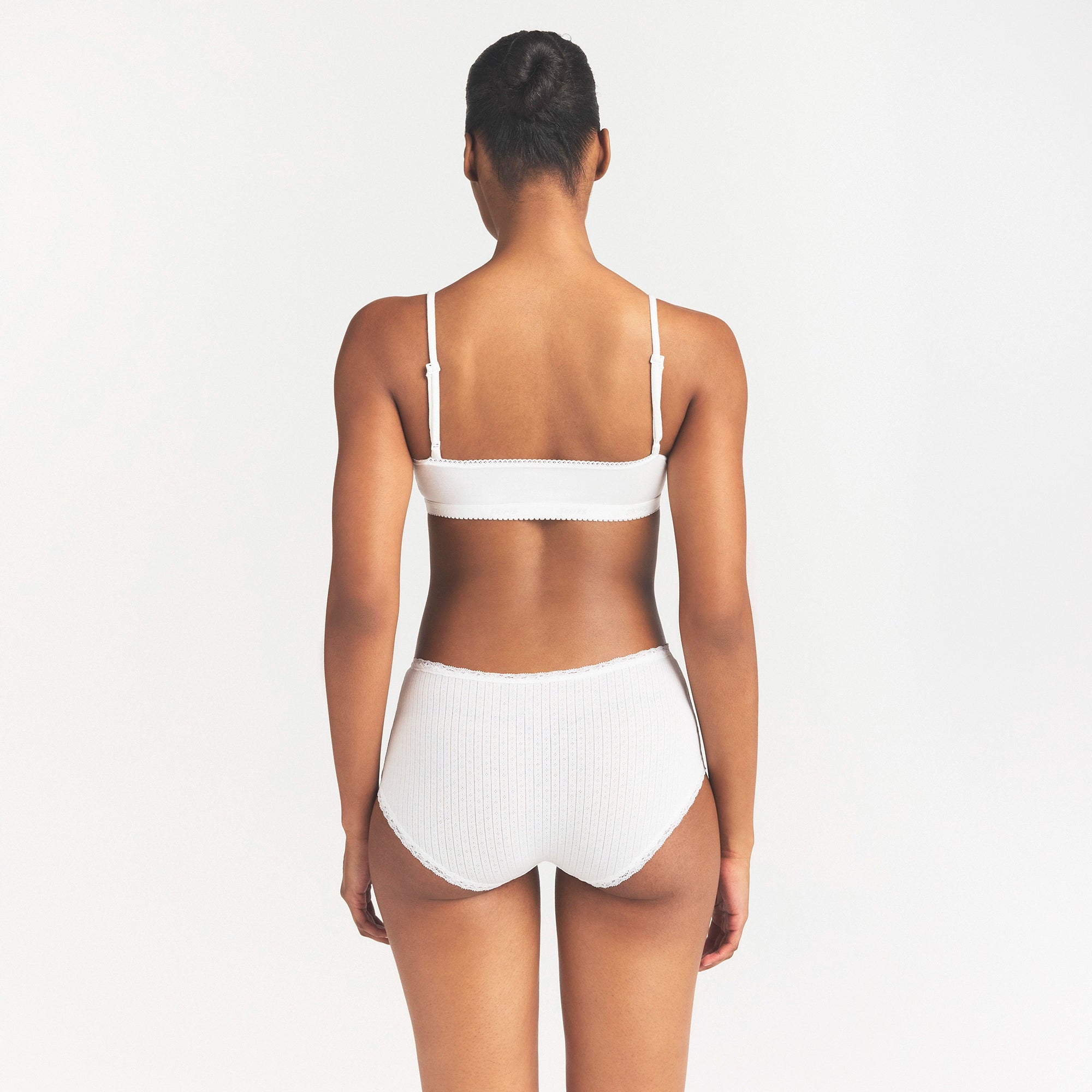 Lightweight Cotton Pointelle Lace Boy Short
