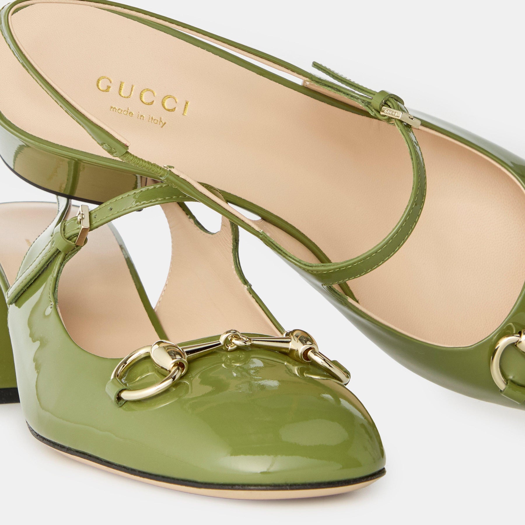 Horsebit Patent Leather Pumps