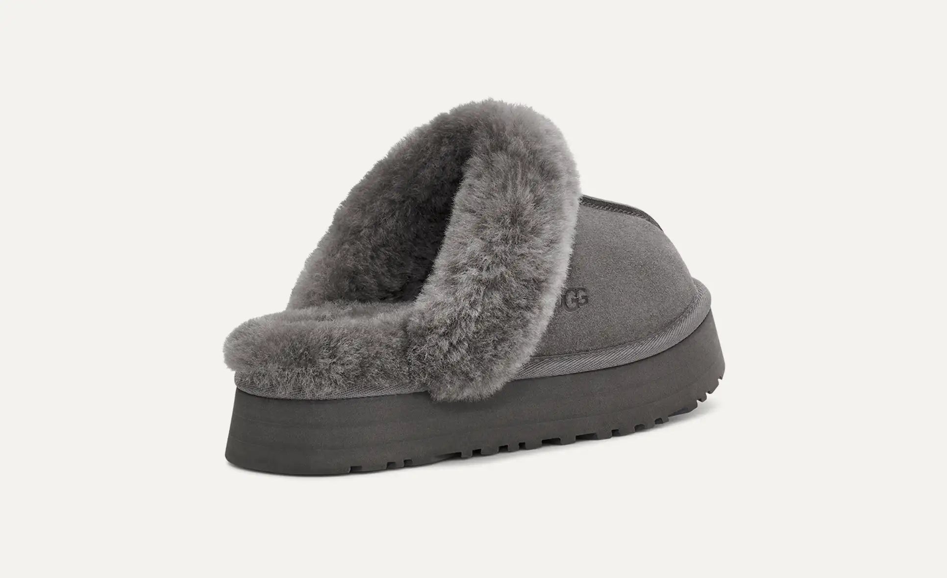 UGG® Disquette Platform Slipper – Sheepskin Comfort with Retro Style