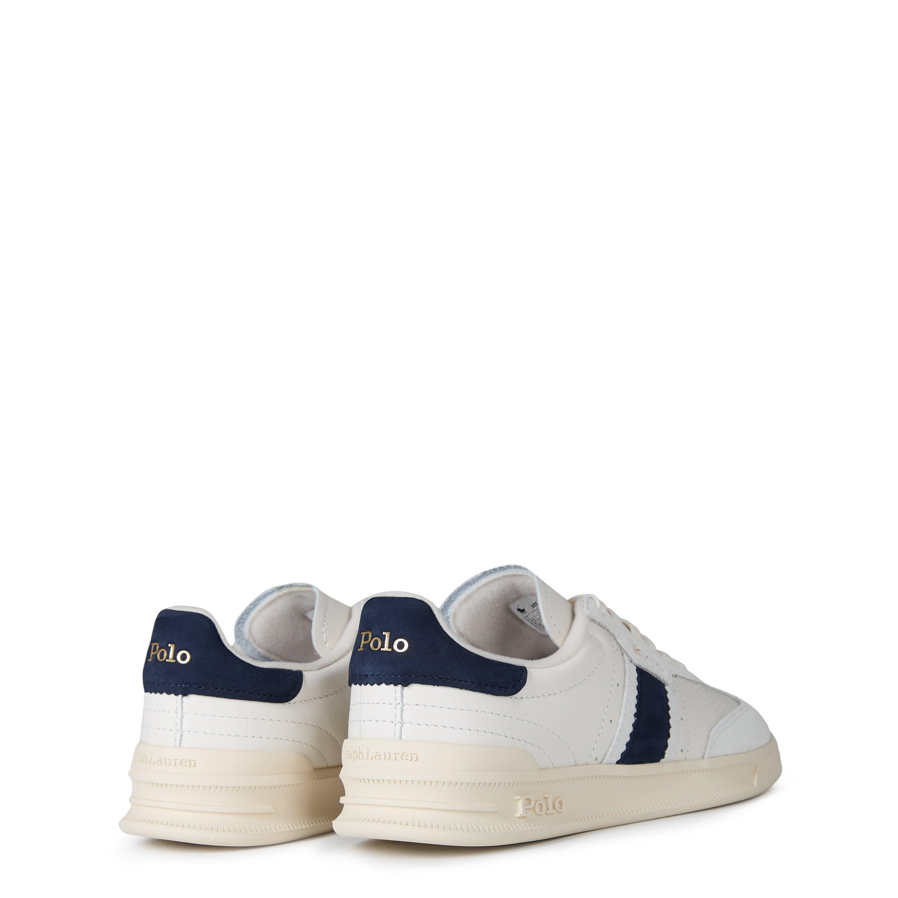 Women's Leather Court Trainers