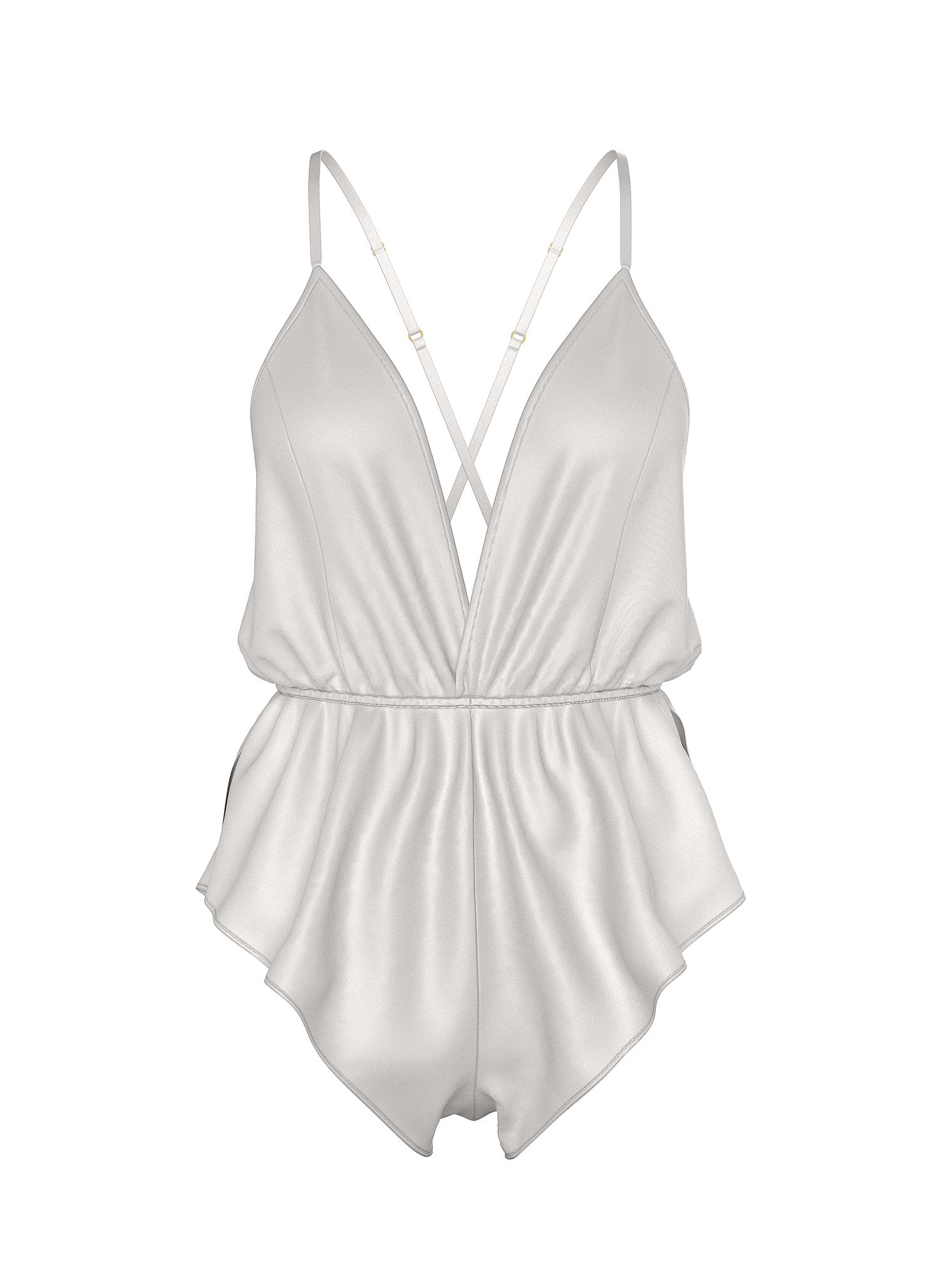 Satin Flutter Romper