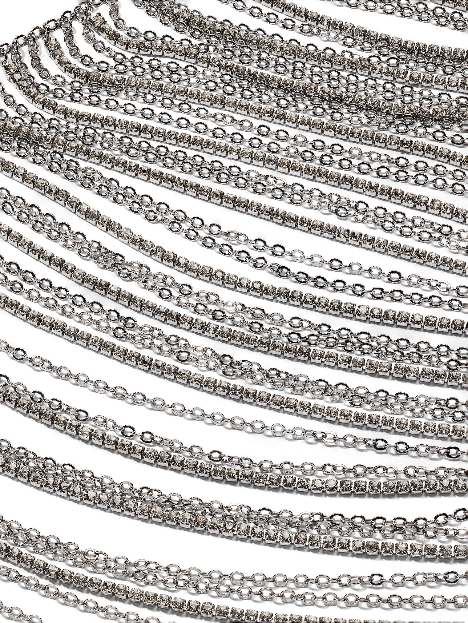 Crystal Shine Draped Body Jewelry