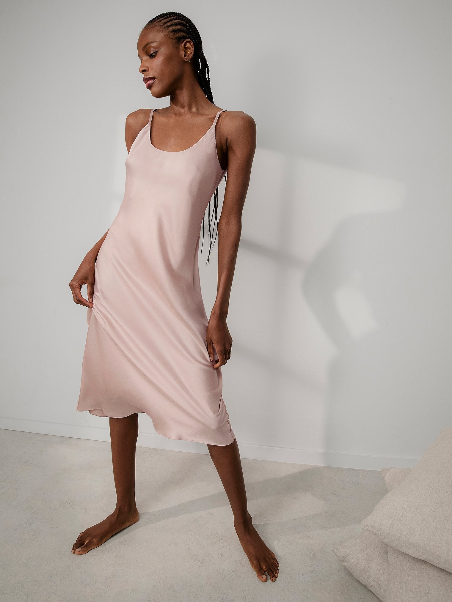 Washable Silk Bias Slip Dress