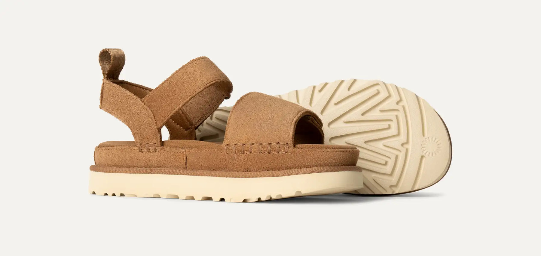 UGG® Goldenstar Sandal – Suede Platform Sandals with Adjustable Straps & Eco Footbed