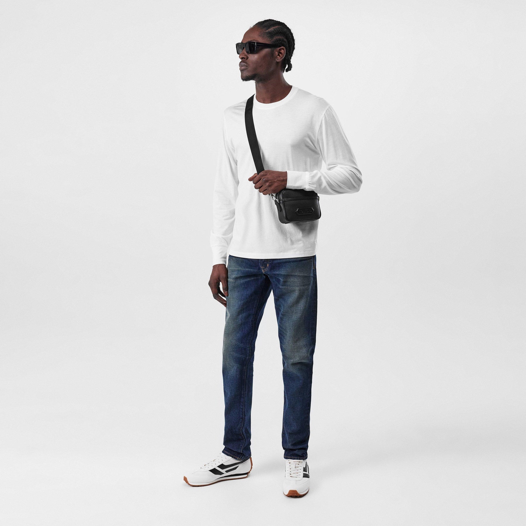 Mick Suede-Trimmed Trainers