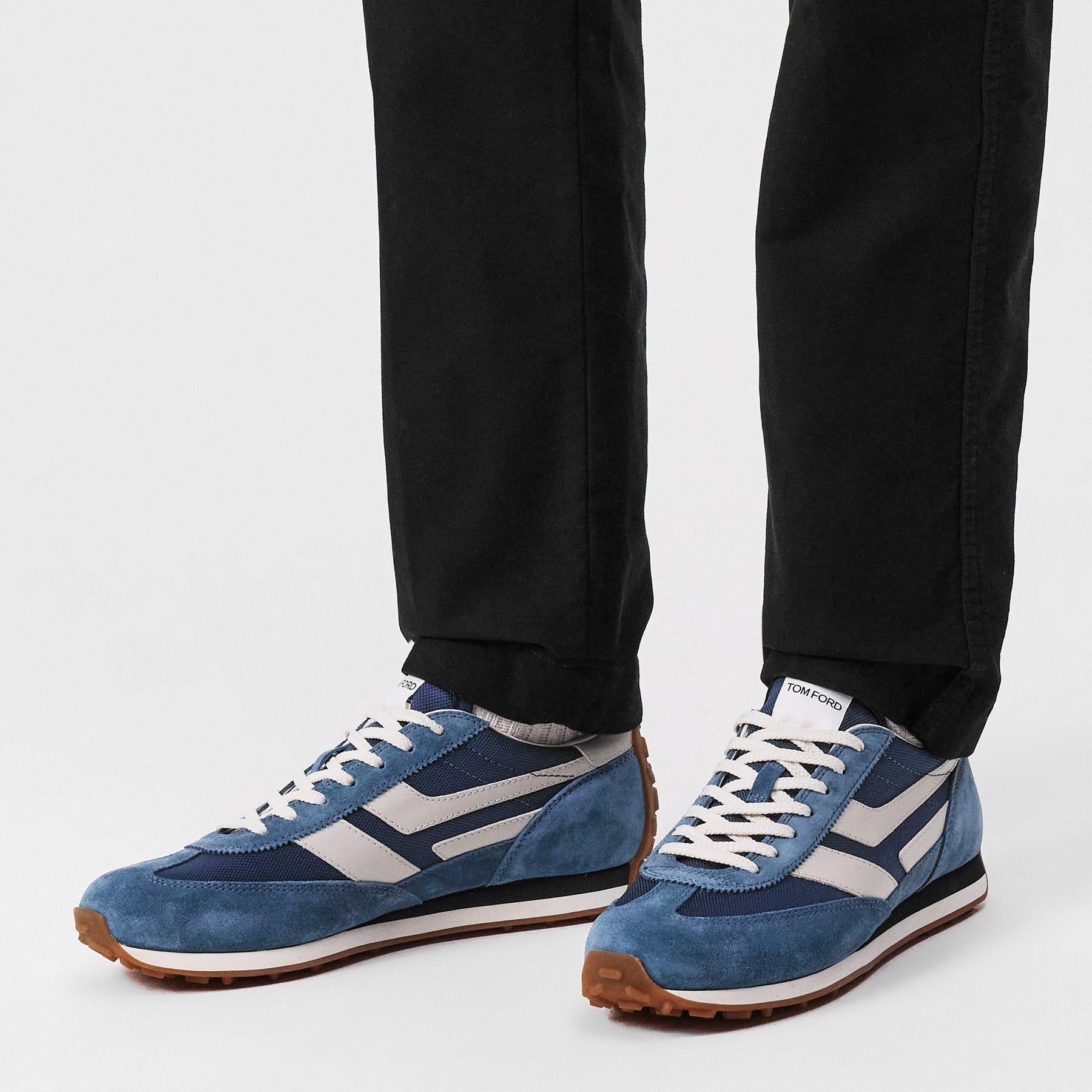 Mick Suede-Trimmed Trainers