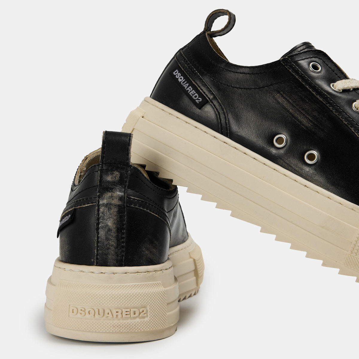 DSQ Leather Berlin Low-Top Trainers