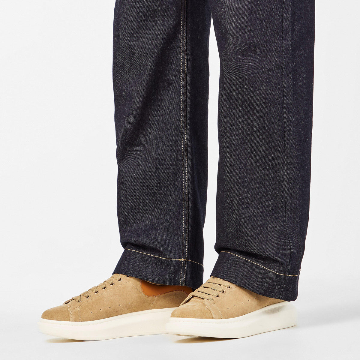 Oversized Leather Trainers