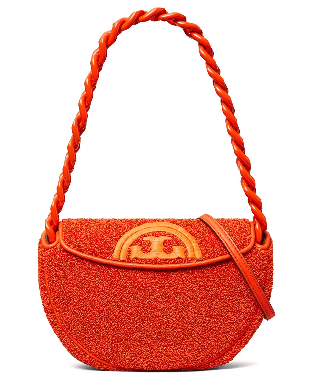 Tory Burch Tory Burch Fleming Raffia Crescent Bag - Bags | Shop From The Mirage
