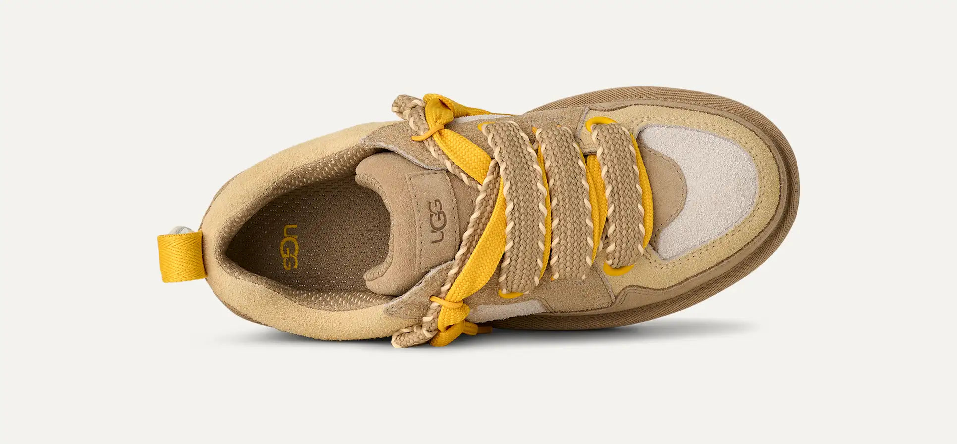 UGG Lo Lowmel Biarritz Sneaker – Hairy Suede Upper, Lightweight Sugarcane EVA Outsole & Retro Design