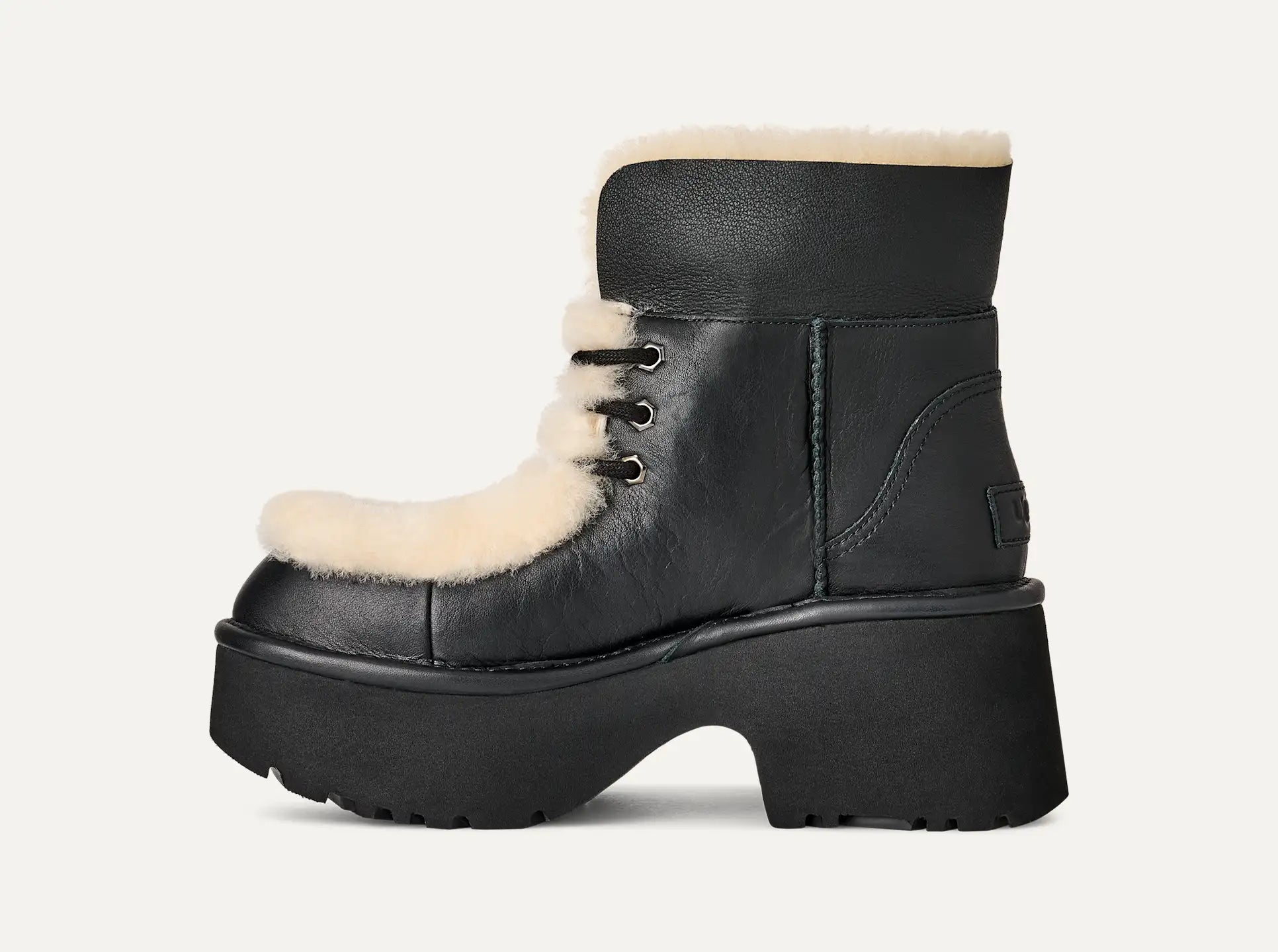 UGG® Esmee Leather Lace Up – Elevated Classics with Sheepskin Luxury