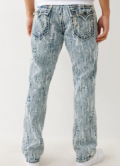 RICKY ULTRA DISTRESSED ROPE STITCH STRAIGHT JEAN