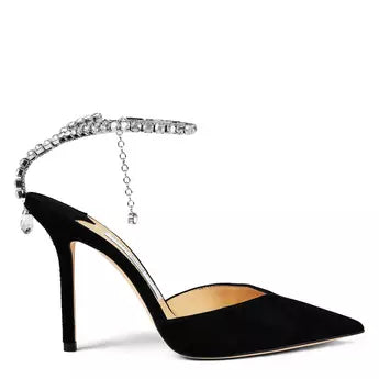 Jimmy Choo Women's Suede Saeda 100 Pumps