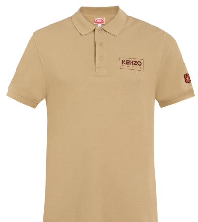 Kenzo Men Beige Printed Polos