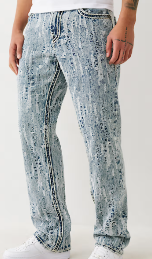 RICKY ULTRA DISTRESSED ROPE STITCH STRAIGHT JEAN