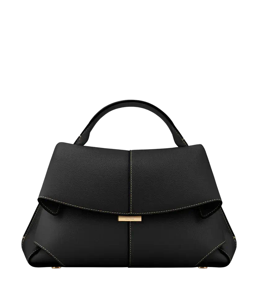 Polene Mokki Edition Textured Black - Size: One Size Bags | Shop From The Mirage