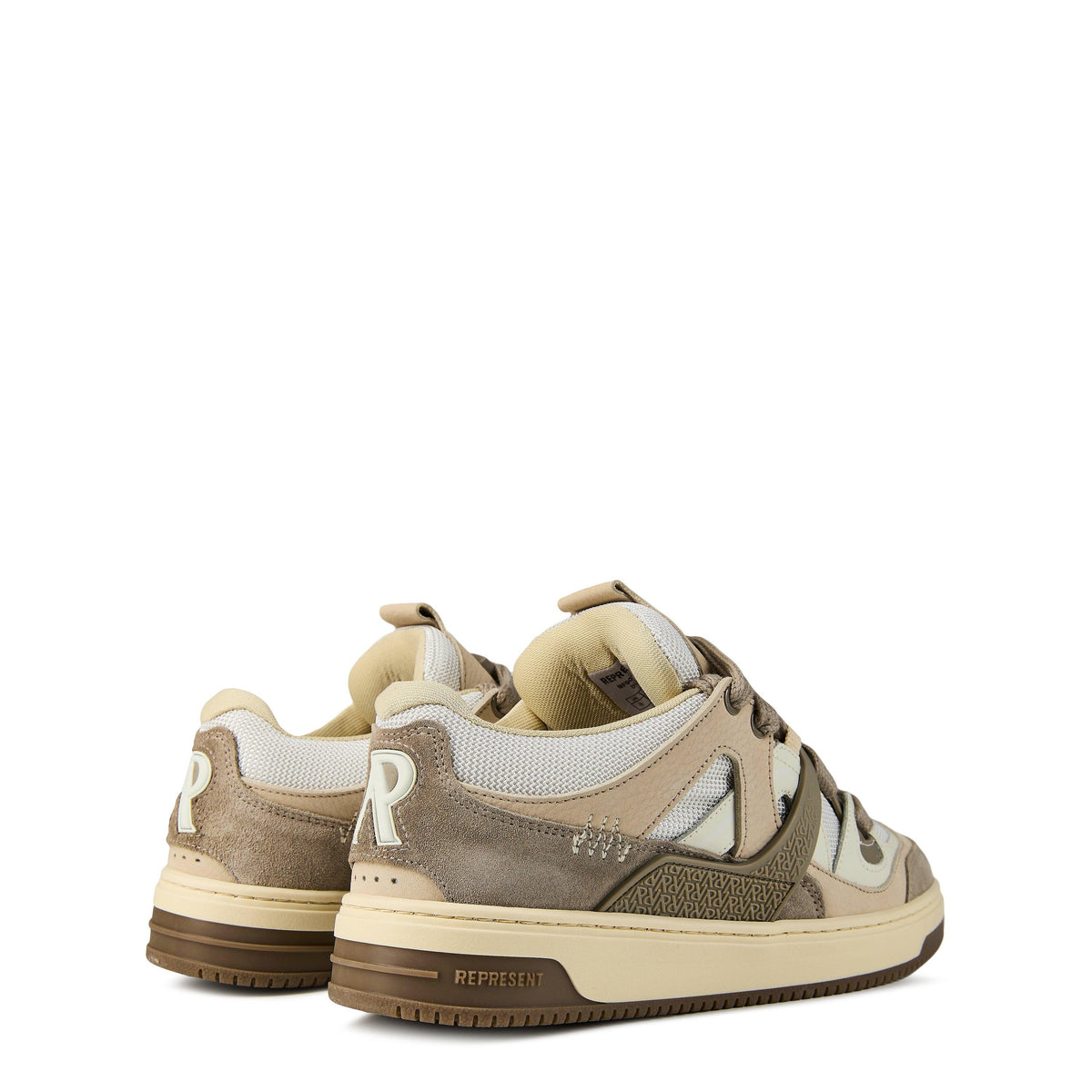 Panelled Canvas Chunky Sneakers