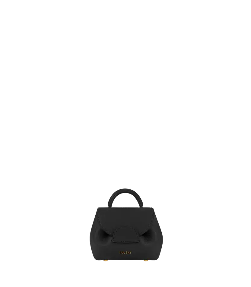 Polene Numéro Un Micro Edition Textured Black - Size: One Size Bags | Shop From The Mirage