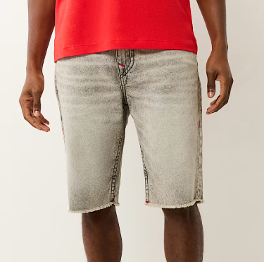 RICKY FRAYED FLAP DENIM SHORT