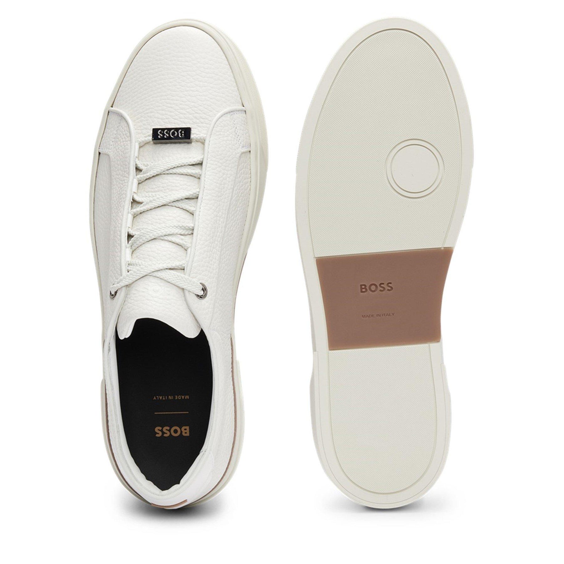 Gary Grained Leather Trainer