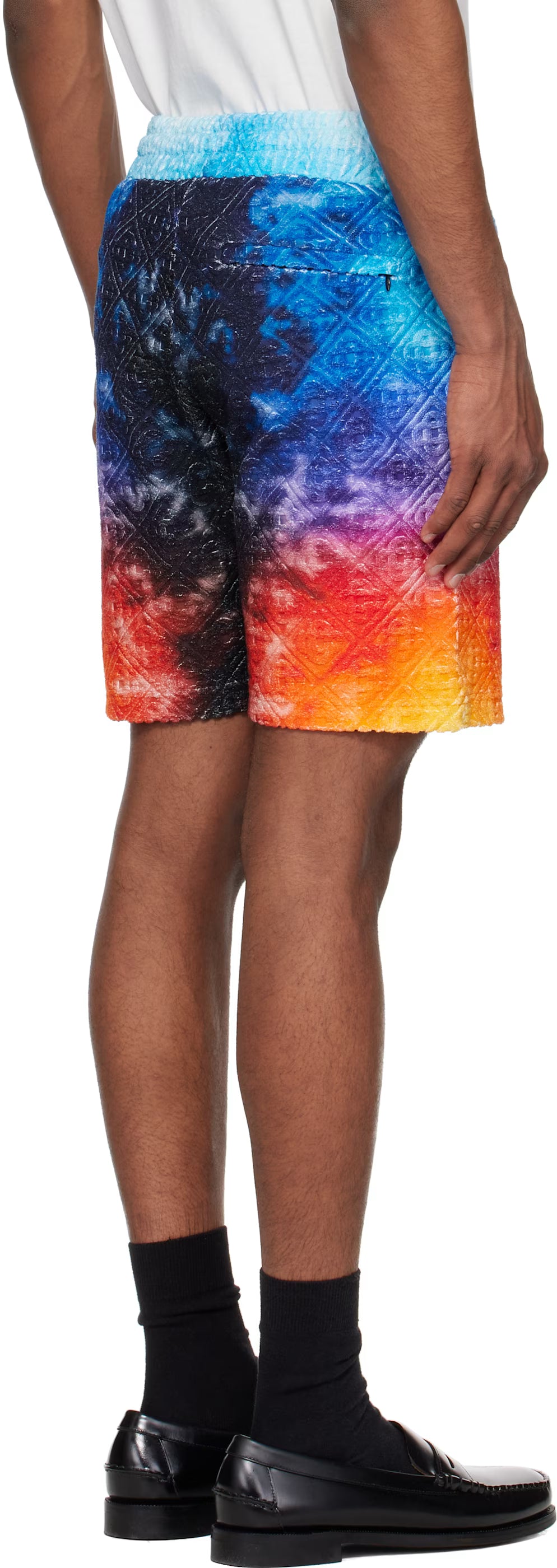 Multicolor Gradient Towelling Shorts