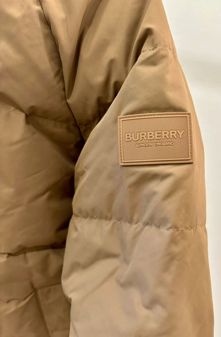 BURBERRY IVER DOWN CHECKERED REVERSIBLE PUFFER PARKA JACKET