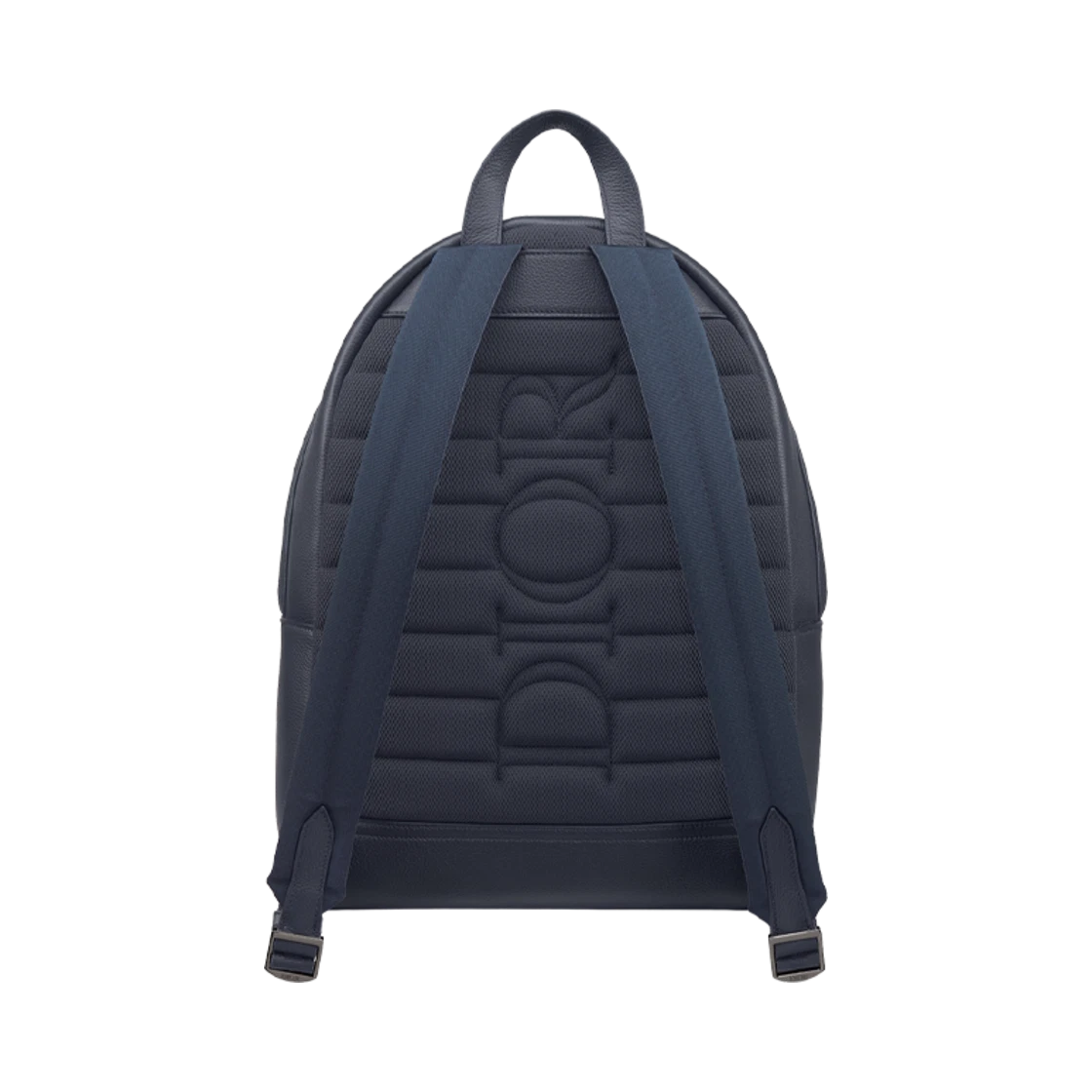 Dior x Hylton Nell Rider 2.0 Zip Backpack Grained Calfskin Print Navy Blue White