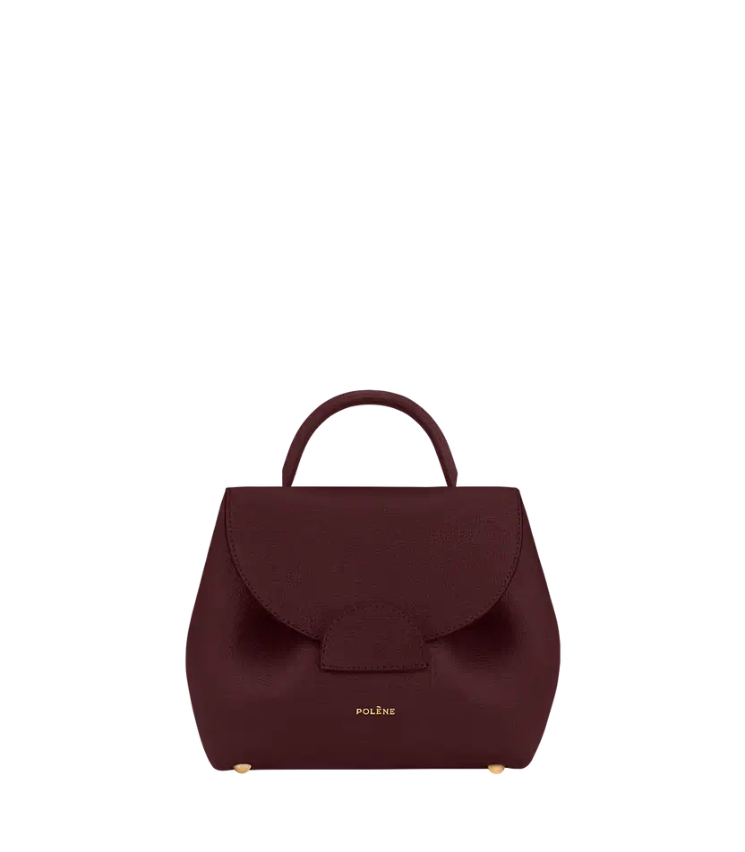 Polene Numéro Un Nano Edition Textured Burgundy - Size: One Size Bags | Shop From The Mirage