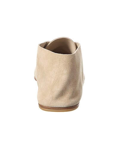 Prada Beige Suede Lace-Up Chukka Shoes