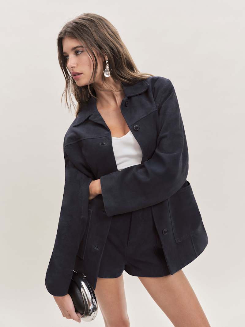 Veda Lincoln Suede Shirt Jacket
