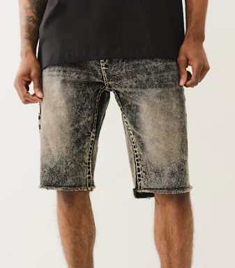 RICKY MARLED SUPER T FRAYED SHORT