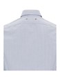 Golden goose Light Blue Shirt with Classic Collar and All-Over Striped Motif in Cotton Man