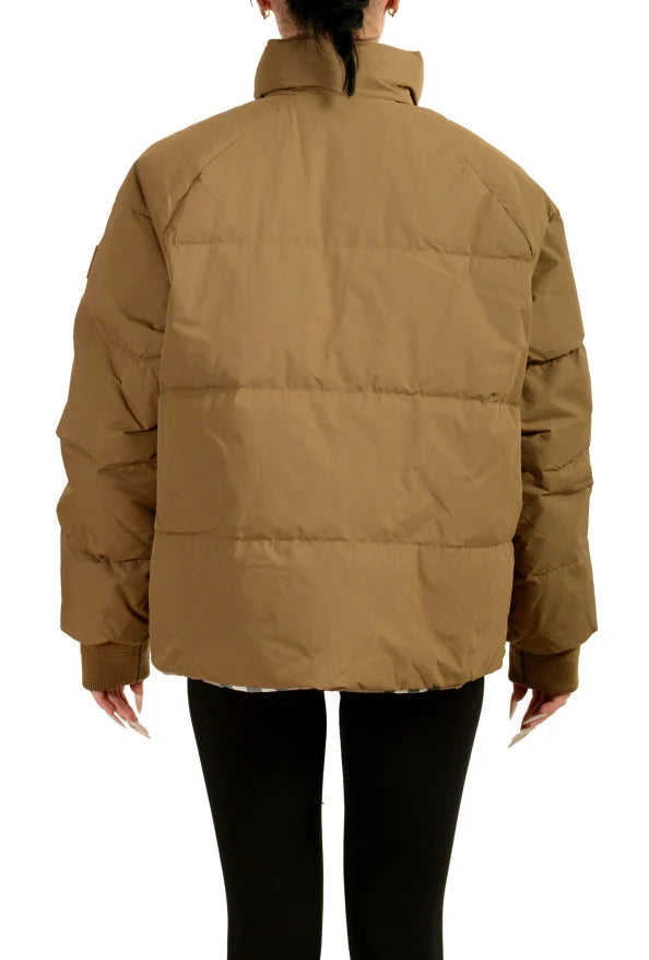 BURBERRY IVER DOWN CHECKERED REVERSIBLE PUFFER PARKA JACKET