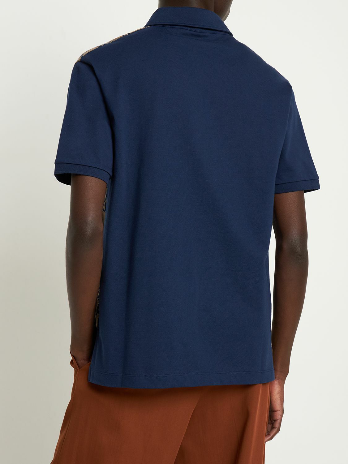 GUCCI - Maxi Gg Silk & Cotton Polo Shirt