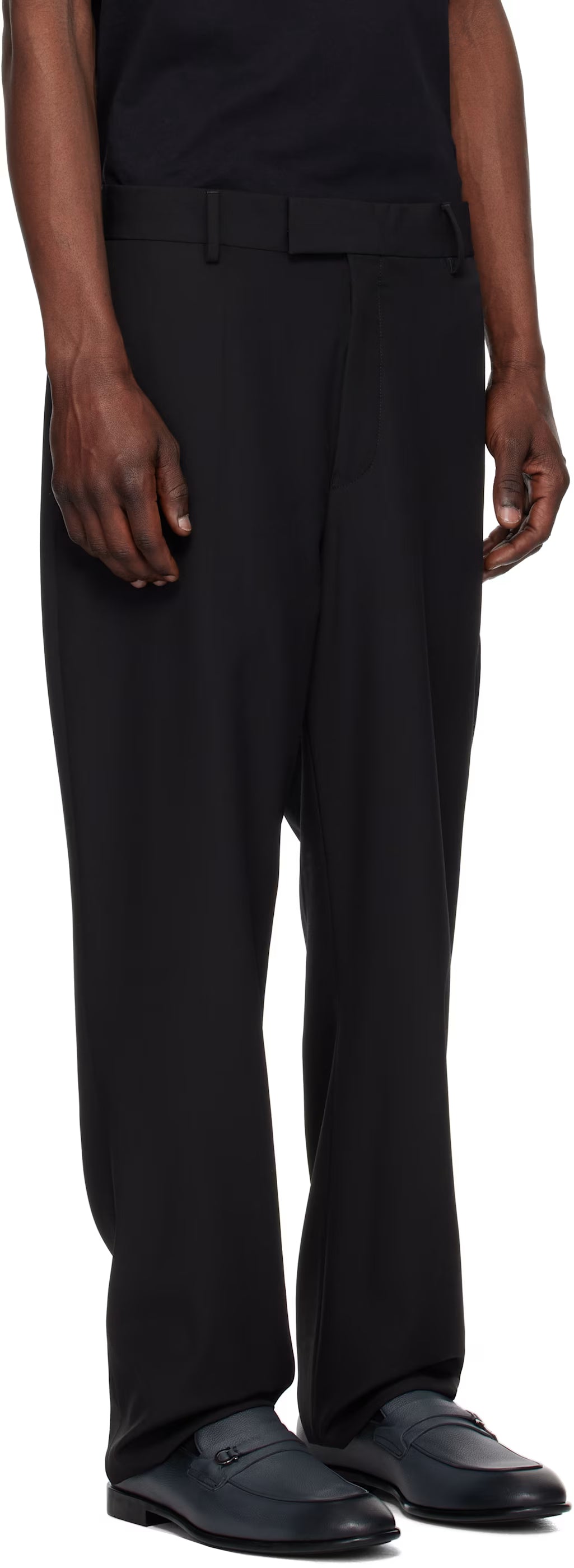 Ferragamo Black Tailored Trousers