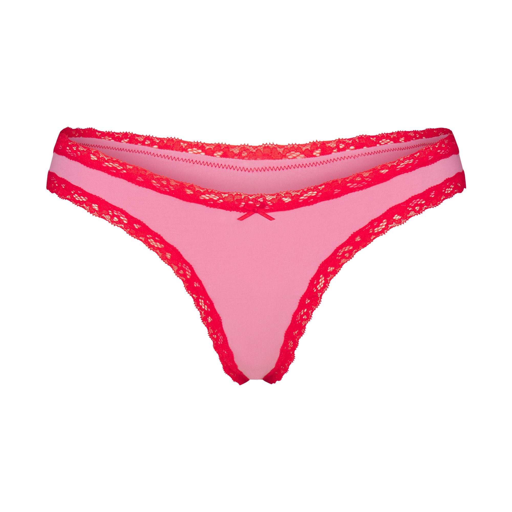 Lightweight Cotton Lace Thong
