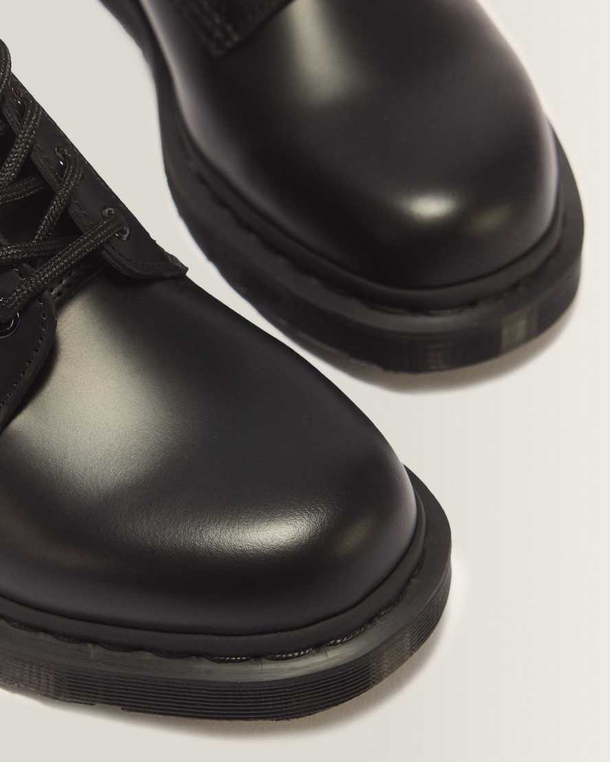 1460 Mono Smooth Leather Lace Up Boots — Black