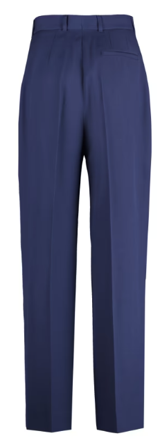 Casablanca Wide-leg wool trousers with hook fastening