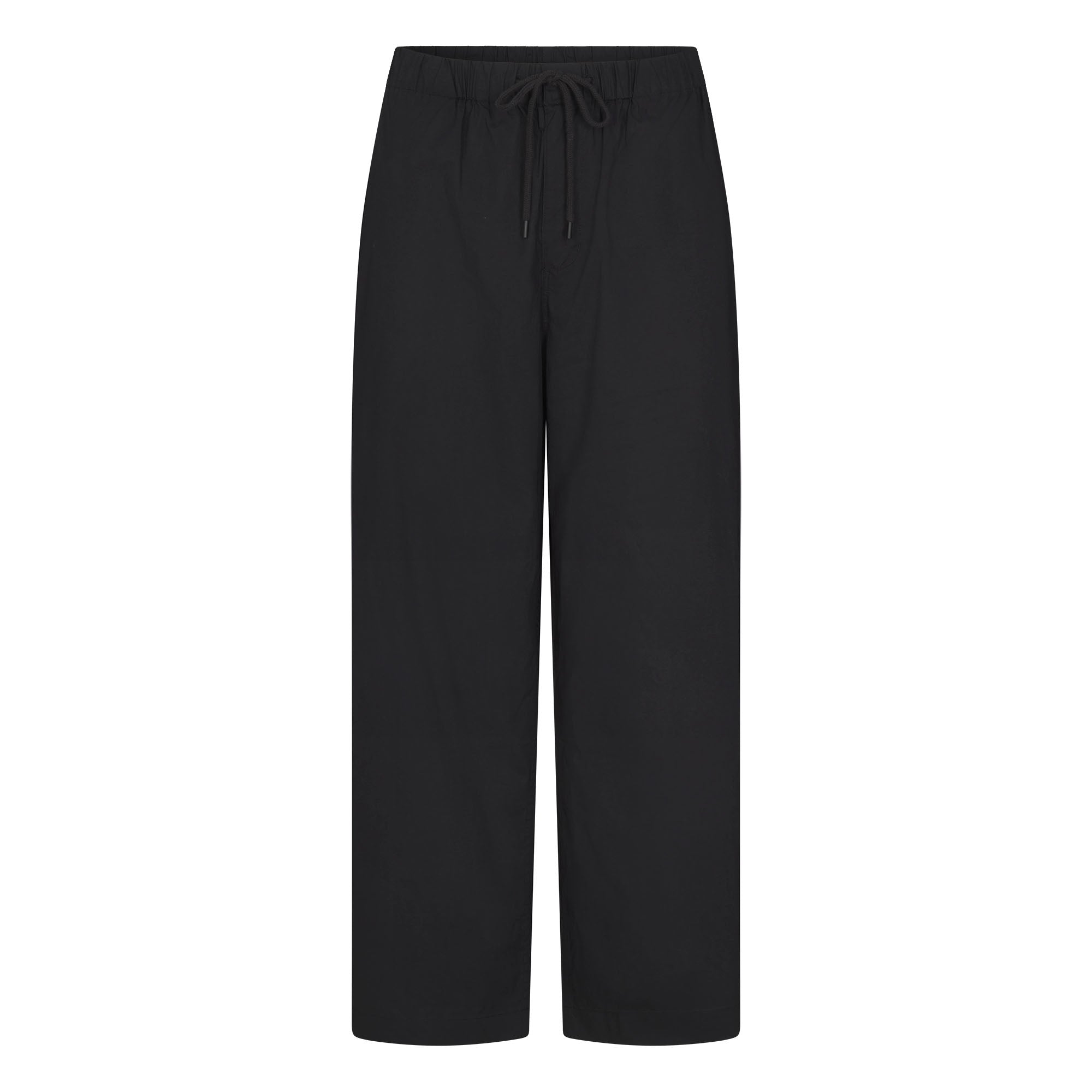 Woven Cotton Oversized Straight Leg Pant
