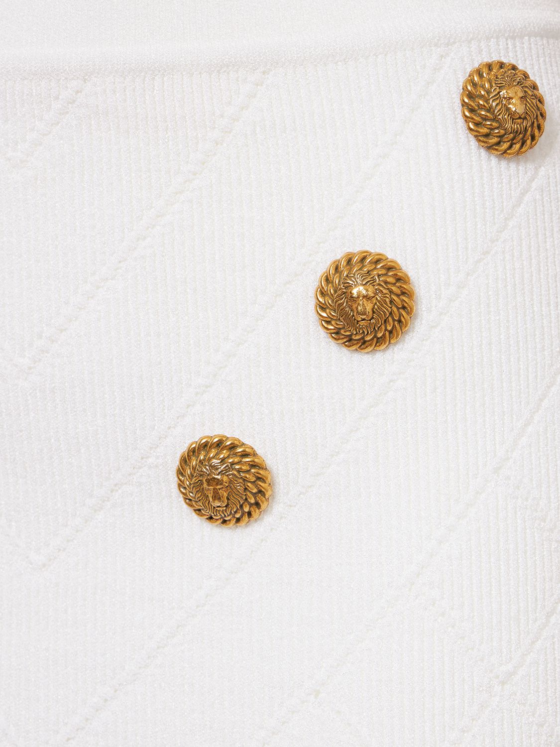 Balmain Balmain Knit mini skirt w/buttons - Size: S Skirts | Shop From The Mirage
