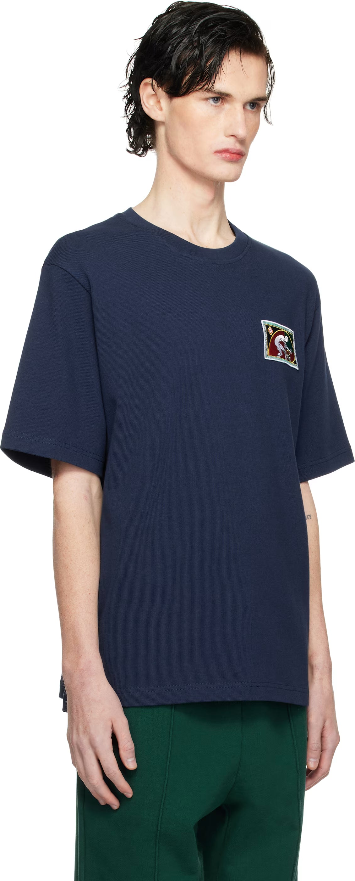 Navy Fibonacci Patch T-shirt